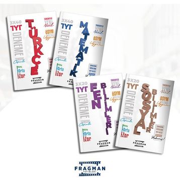 Fragman Yayınları 2024 TYT ÖSYM Tipi Kolay Orta Zor Yeni Nesil Branş Deneme Seti