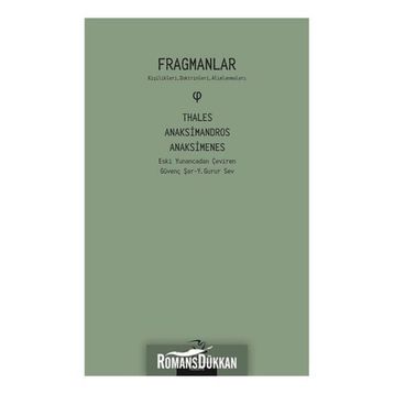 Fragmanlar - Anaksimandros Anaksimenes Thales