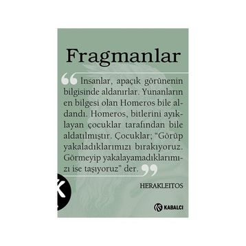 Fragmanlar - Herakleitos