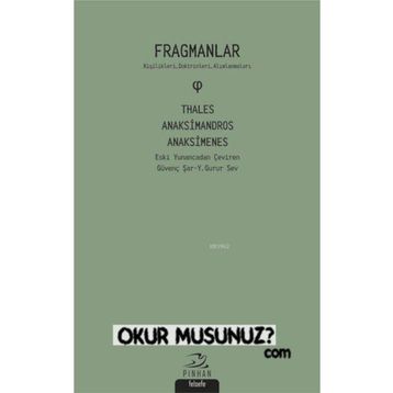 Fragmanlar - Ksenophanes