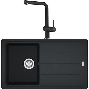 Franke Basis Bfg 611 Nero Granit Evye Active Plus Doccia 2.0 Batarya Set