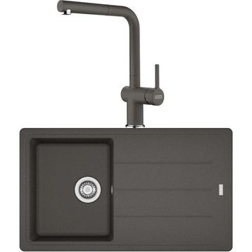 Franke Basis Bfg 611 Slate Gri Granit Evye - Active Plus Doccia 2.0 Spiralli Batarya Set