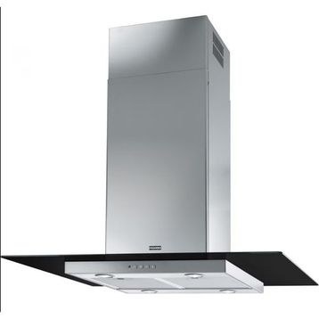 Franke FGL 915 I BK XS/900 Black Glass Inox Ada Tipi Davlumbaz