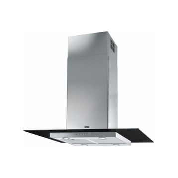 Franke FGL 915 I BK XS/900 Black Glass Inox Ada Tipi Davlumbaz