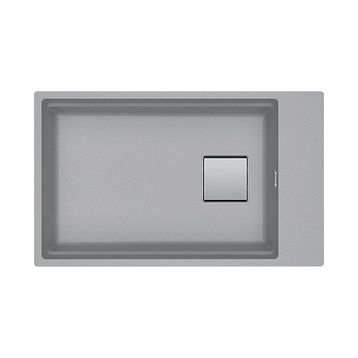 Franke Kubus 2 Kng 110-62 Stone Grey Tek Gözlü Damlalıksız Renkli Eviye