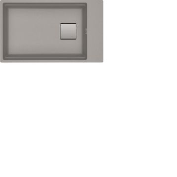 Franke Kubus 2 Kng 110-62 Stone Grey Tek Gözlü Damlalıksız Renkli Eviye