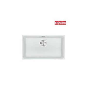 Franke Maris MRG 110-72 Bianco Tek Gözlü Sabuluk ve Armatürlü Damlalıksız Granit Eviye Seti