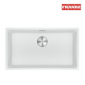 Franke Maris MRG 110-72 Bianco Tek Gözlü Sabuluk ve Armatürlü Damlalıksız Granit Eviye Seti