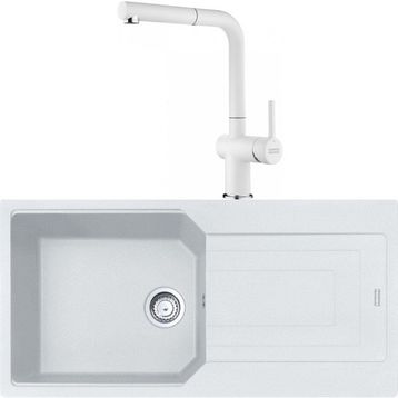 Franke Urban UBG 611-100 Bianco Granit Eviye-Active Plus Doccia Batarya Seti