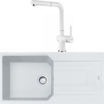 Franke Urban UBG 611-100 Bianco Granit Eviye-Active Plus Doccia Batarya Seti