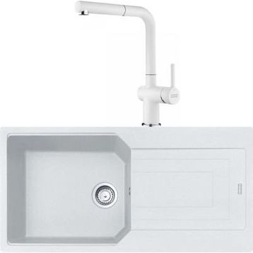 Franke Urban UBG 611-100 Bianco Granit Eviye-Active Plus Doccia Batarya Seti