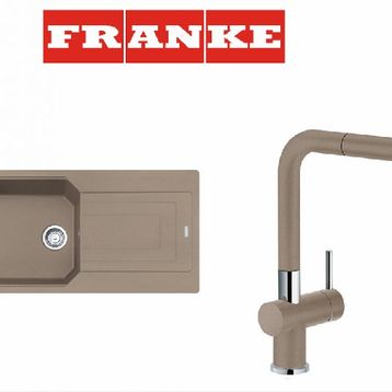Franke Urban UBG 611-100 Oyster Renkli Granit Eviye