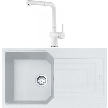 Franke Urban UBG 611-86 Bianco Granit Eviye-Active Plus Doccia Batarya Seti