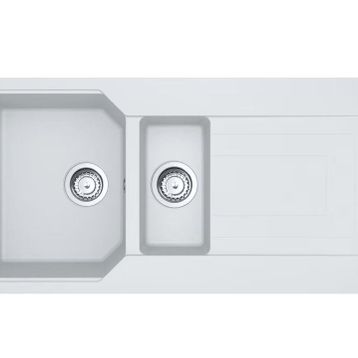 Franke Urban UBG 651-100 Bianco 1.5 Gözlü Armatürlü Granit Eviye Seti
