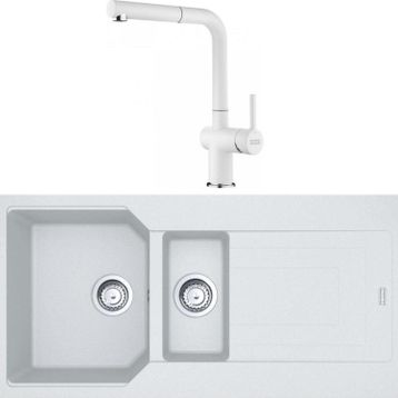 Franke Urban UBG 651-100 Bianco Granit Eviye-Active Plus Doccia Batarya Seti