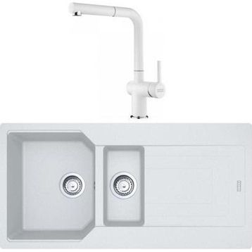 Franke Urban UBG 651-100 Bianco Granit Eviye-Active Plus Doccia Batarya Seti