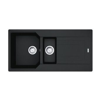 Franke Urban UBG 651-100 Nero 1.5 Gözlü Armatürlü Granit Eviye Seti