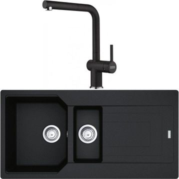 Franke Urban UBG 651-100 Nero Granit Eviye-Active Plus Doccia Batarya Seti