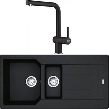 Franke Urban UBG 651-100 Nero Granit Eviye-Active Plus Doccia Batarya Seti