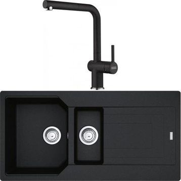 Franke Urban UBG 651-100 Nero Granit Eviye-Active Plus Doccia Batarya Seti