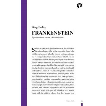 FRANKENSTEIN YA DA MODERN PROMETHEUS - MARY SHELLEY (ISBN:9789756323670)