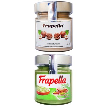 Frapella 2x220 gr Kakaolu Bisküvi Kreması ve Antep Fıstık Kreması