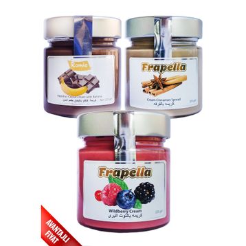 Frapella 3x220 gr Orman Meyveli Krema + Tarçın Krema + Muz Kakaolu Fındık Kreması