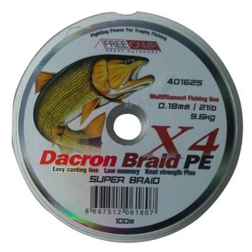 Free Camp 0,18 mm 100 m Dakron Misina