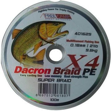 Free Camp 0,18 mm 100 m Dakron Misina