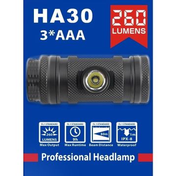 Freecamp AND-HA30 260 Lümen Siyah Kafa Lambası