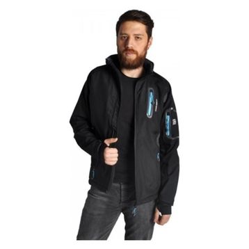 Freecamp Eagle Softshell Siyah Mavi Erkek Ceket