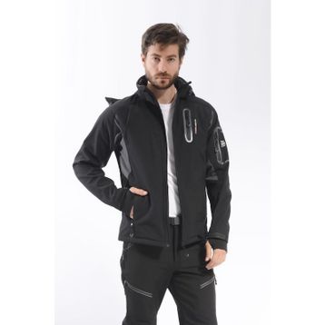 Freecamp Eagle Softshell Siyah Mavi Erkek Ceket