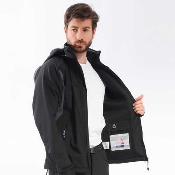 Freecamp Eagle Softshell Siyah Mavi Erkek Ceket