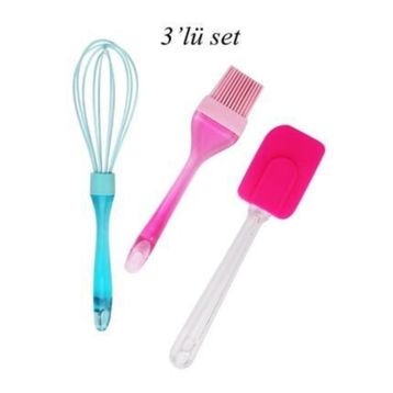 Freecook Spatula-Çırpıcı-Fırça 3'lü Set
