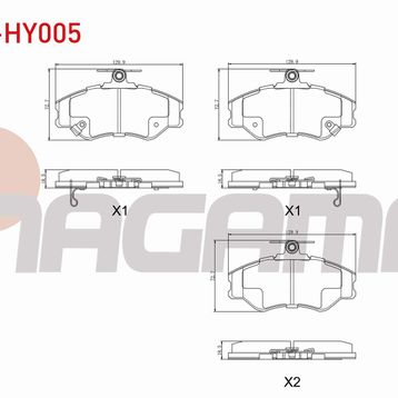 FREN BALATASI ARKA PABUÇLU HYUNDAI H100