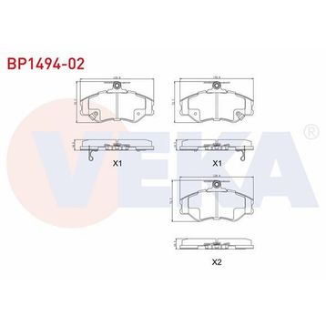 FREN BALATASI ARKA PABUÇLU HYUNDAI H100