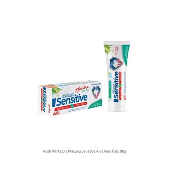 Fresh White 90 gr Sensitive Aloe Vera Özlü Diş Macunu