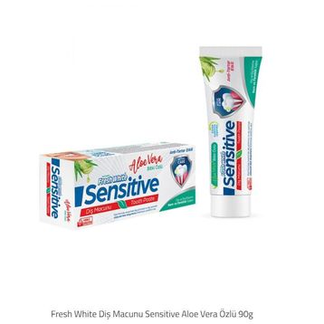 Fresh White 90 gr Sensitive Aloe Vera Özlü Diş Macunu