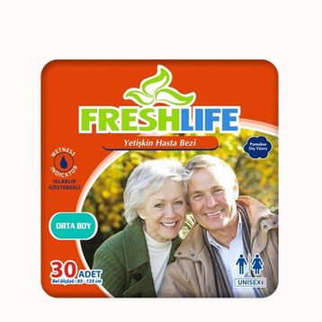 Freshlife 30 Adet Medium Orta Boy Yetişkin Bezi