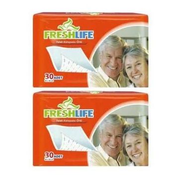 Freshlife 60x90 30 Adet 2 Paket Yatak Koruyucu