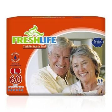 Freshlife Belbantlı Large Beden 60 Adet Hasta Bezi
