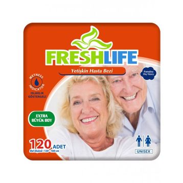 Freshlife Belbantlı Xlarge Beden 120 Adet Hasta Bezi