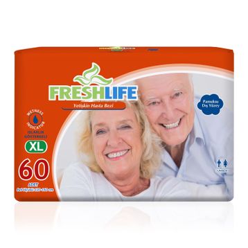 Freshlife Belbantlı Xlarge Beden 60 Adet Hasta Bezi