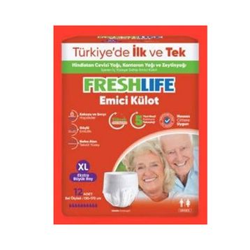 Freshlife Emici Külot XL 12'li Hasta Bezi
