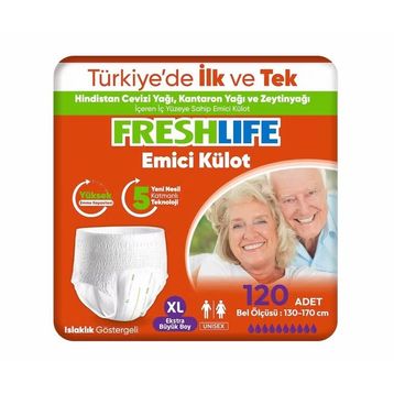 Freshlife Emici Külot XL Ekstra Büyük 120 Adet Hasta Bezi