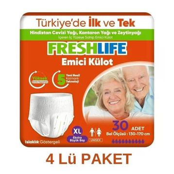 Freshlife Emici Külot XL Ekstra Büyük 120 Adet Hasta Bezi