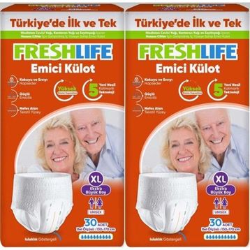 Freshlife Emici Külot XL Ekstra Büyük 60 Adet Hasta Bezi