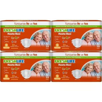 Freshlife Small Yetişkin Belbantlı 4x30 Adet Hasta Bezi