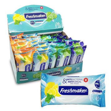 Freshmaker 36'lı Stand Antibakteriyel 15'li Cep Mendili