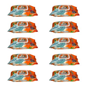 Freshmaker Çiçeksi Kokular 90 Adetlik 10 Paket Islak Mendil